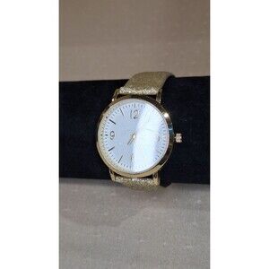 Gold Sparkle Watch Glitter band. Stainless steel hardware